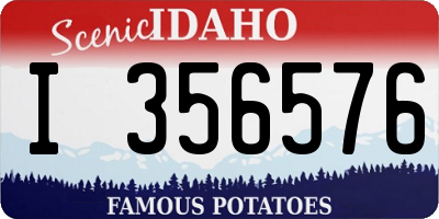 ID license plate I356576