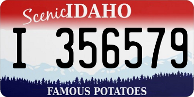 ID license plate I356579