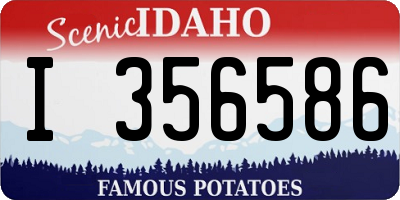 ID license plate I356586
