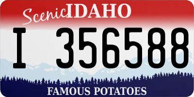 ID license plate I356588