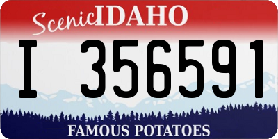 ID license plate I356591