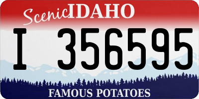 ID license plate I356595