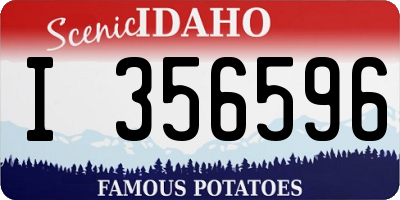 ID license plate I356596