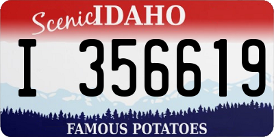 ID license plate I356619