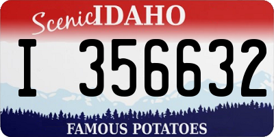 ID license plate I356632