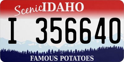 ID license plate I356640