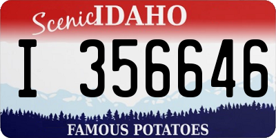 ID license plate I356646