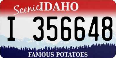 ID license plate I356648