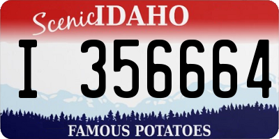 ID license plate I356664