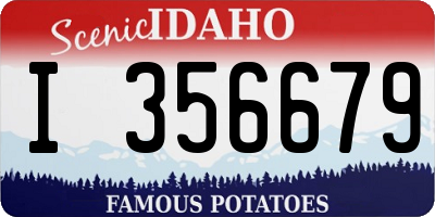 ID license plate I356679