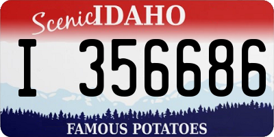 ID license plate I356686