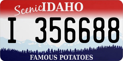 ID license plate I356688