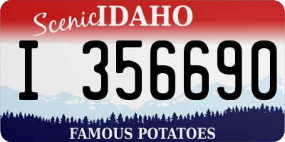 ID license plate I356690
