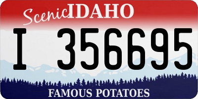 ID license plate I356695