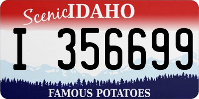 ID license plate I356699