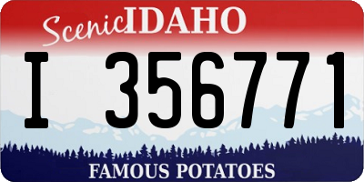 ID license plate I356771