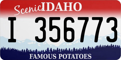 ID license plate I356773