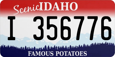 ID license plate I356776
