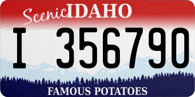 ID license plate I356790