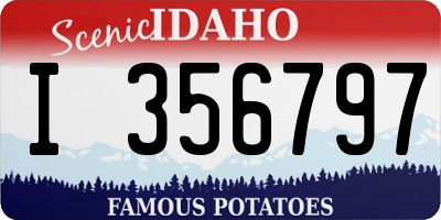 ID license plate I356797