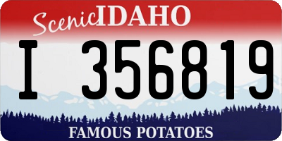 ID license plate I356819
