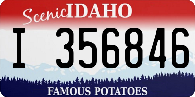ID license plate I356846