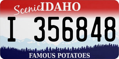 ID license plate I356848