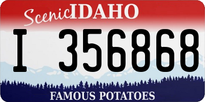 ID license plate I356868