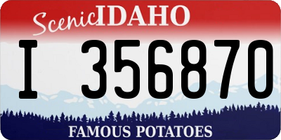 ID license plate I356870
