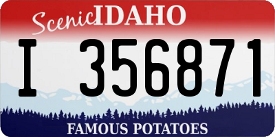 ID license plate I356871