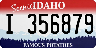 ID license plate I356879