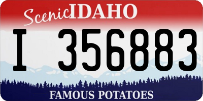 ID license plate I356883
