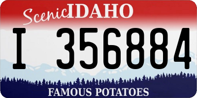 ID license plate I356884