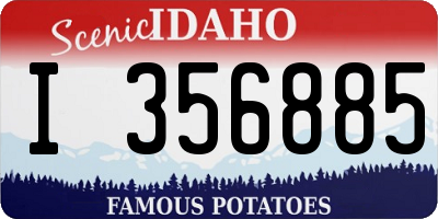 ID license plate I356885