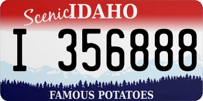 ID license plate I356888