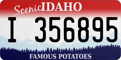 ID license plate I356895