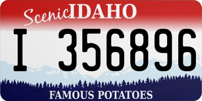 ID license plate I356896