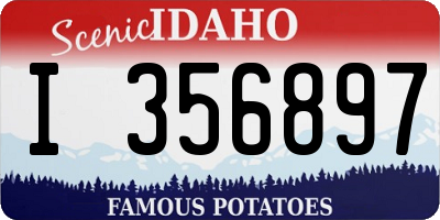 ID license plate I356897