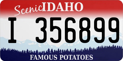 ID license plate I356899