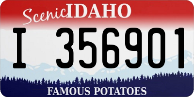 ID license plate I356901