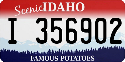 ID license plate I356902