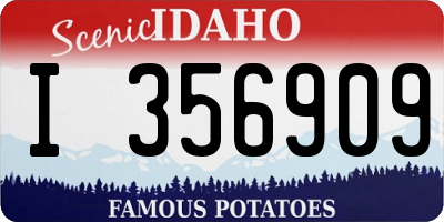 ID license plate I356909