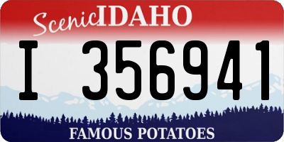 ID license plate I356941