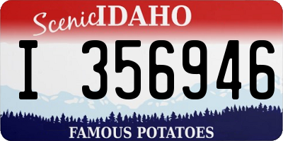 ID license plate I356946