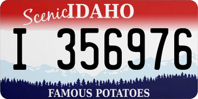 ID license plate I356976