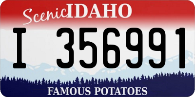 ID license plate I356991