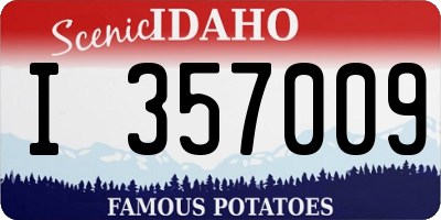 ID license plate I357009