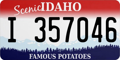 ID license plate I357046