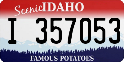 ID license plate I357053