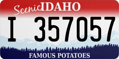 ID license plate I357057